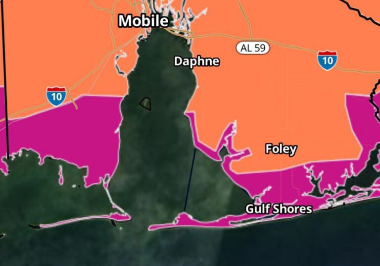 Heat index up to 115° expected across Coastal Alabama on Wednesday