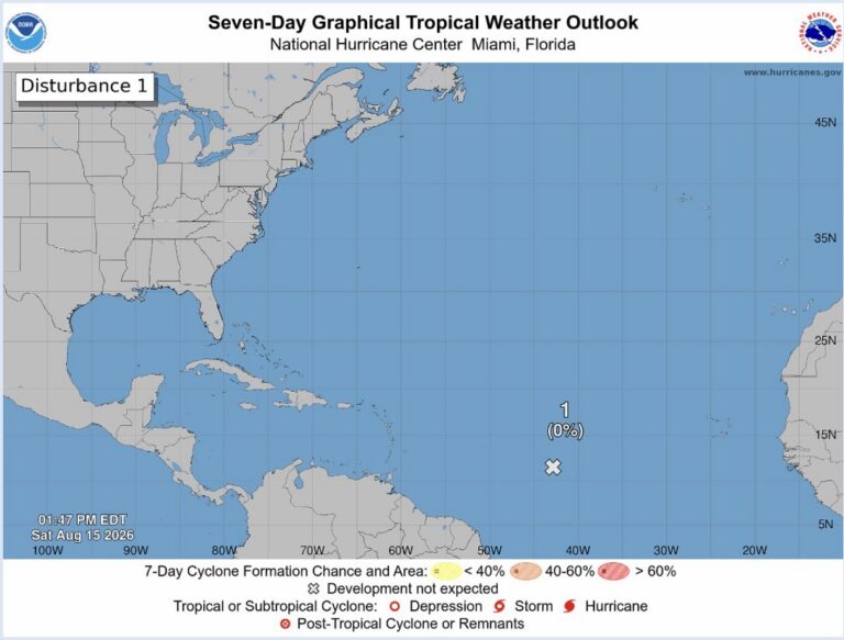 Saturday Tropics Update: Invest 94L No Longer Expected to Develop